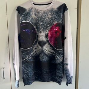 Men’s L Lightweight Cat Sweatshirt